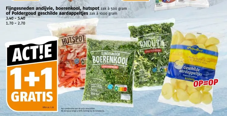 Aanbieding: Aardappeltjes of groenten