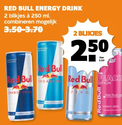 Aanbieding: Red bull energy drink