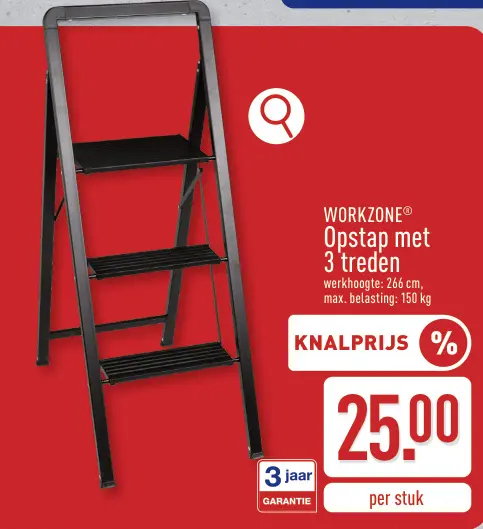 Promotie: Opstap met 3 treden