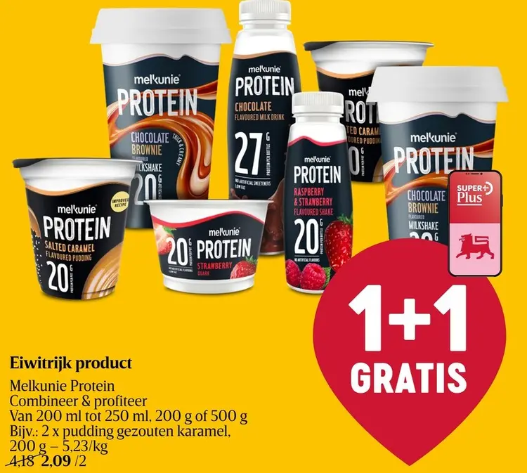 Promotie: Eiwitrijk product Melkunie Protein