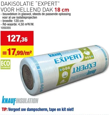 Promotie: Dakisolatie "Expert"