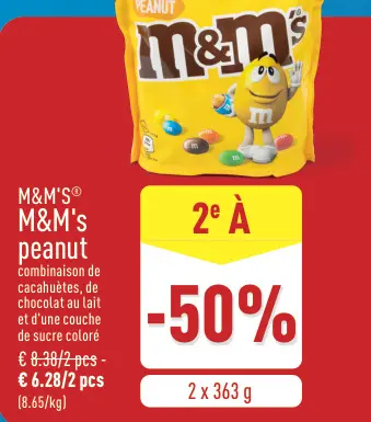 Offre: M&M's peanut