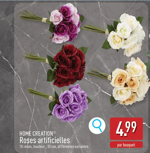 Offre: Roses artificielles