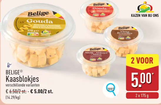 Promotie: Kaasblokjes