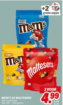Aanbieding: M&m's of MALTESERS