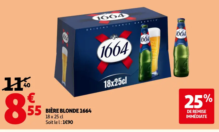 Promotie: Bière blonde 1664