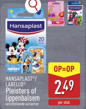 Promotie: Pleisters of Lippenbalsem