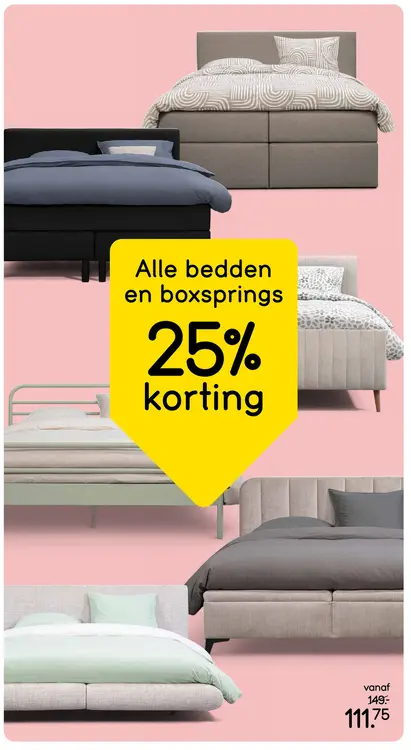 Aanbieding: Alle bedden en boxsprings