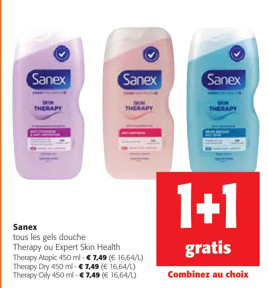 Offre: tous les gels douche Therapy ou Expert Skin H