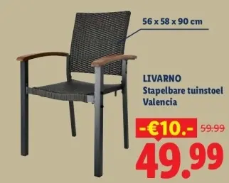 Aanbieding: Stapelbare tuinstoel Valencia