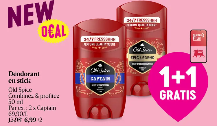 Offre: Déodorant en stick