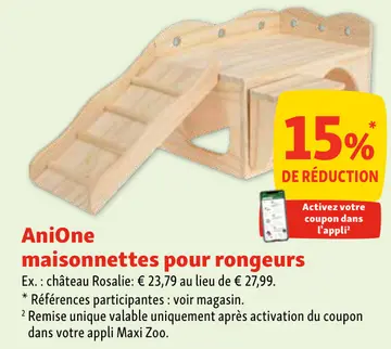 Offre: Maisonnettes pour rongeurs