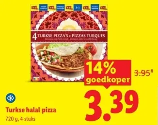 Aanbieding: Turkse halal pizza