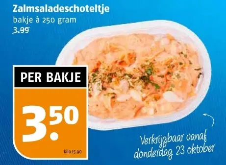 Aanbieding: Zalmsaladeschoteltje