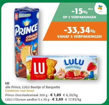 Aanbieding: Prince, LULU Beertje of Barquette