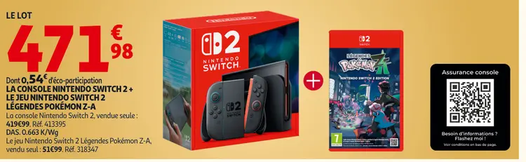 Offre: Nintendo Switch 2 Console + Nintendo Switch 2