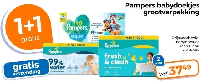 Aanbieding: Babydoekjes grootverpakking
