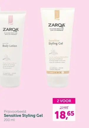 Promotie: Sensitive Styling Gel