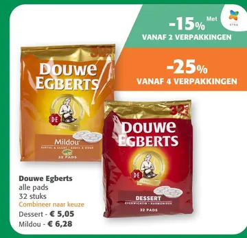 Aanbieding: Douwe Egberts alle pads
