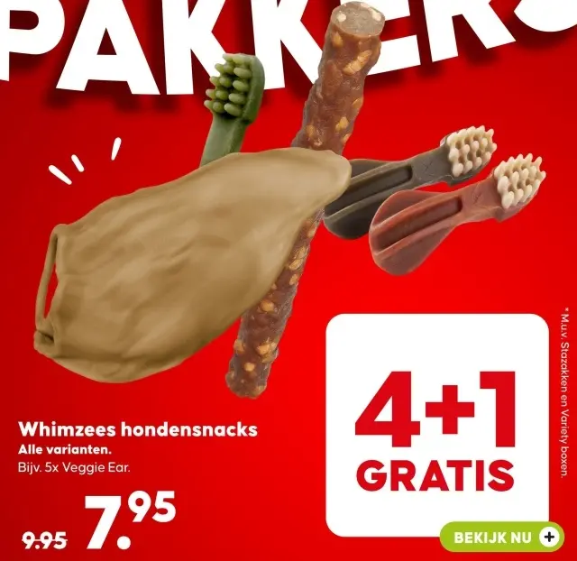 Aanbieding: Whimzees hondensnacks