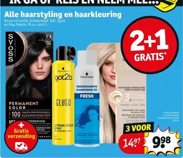 Aanbieding: Alle haarstyling en haarkleuring
