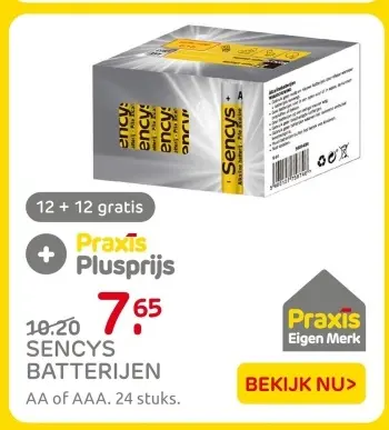 Aanbieding: Sencys batterijen