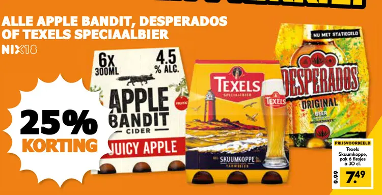 Aanbieding: Apple Bandit, Desperados of Texels Speciaalbier