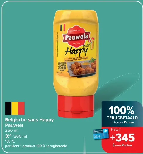 Promotie: Belgische saus Happy