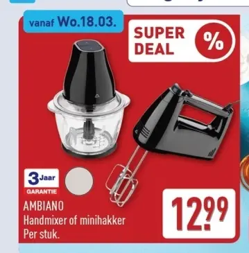 Aanbieding: Handmixer of minihakker