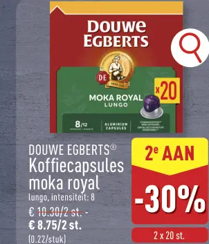 Promotie: Koffiecapsules moka royal