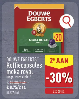 Promotie: Koffiecapsules moka royal