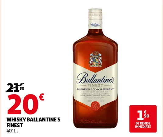 Promotie: Whisky Ballantine's finest