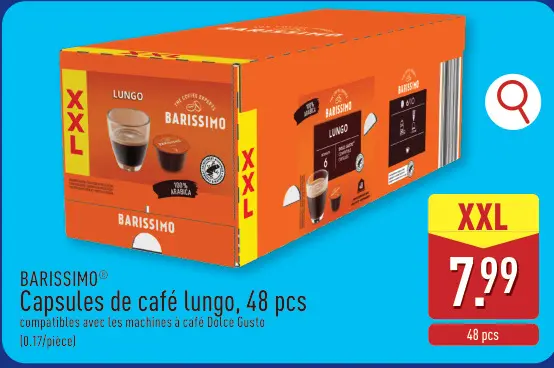 Offre: Capsules de café lungo