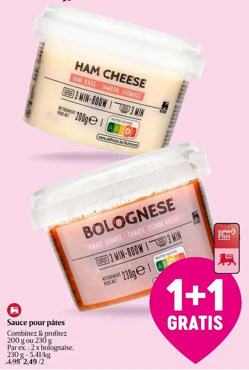 Offre: Sauce pour pâtes