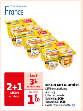 Aanbieding: RIZ AU LAIT LA LAITIÈRE