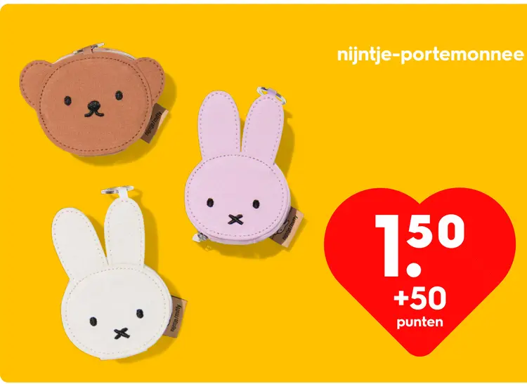 Promotie: nijntje-portemonnee