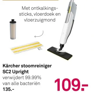 Aanbieding: Kärcher stoomreiniger SC2 Upright