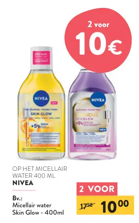 Promotie: Micellair water Skin Glow
