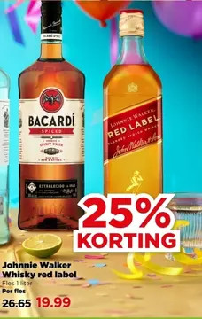 Aanbieding: Johnnie Walker Whisky red label