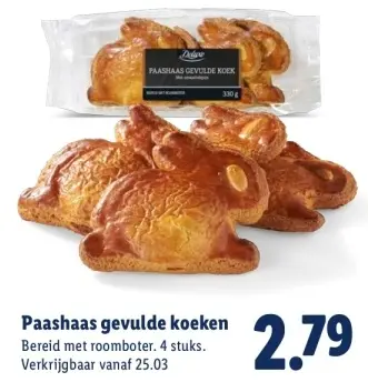 Aanbieding: Paashaas gevulde koeken