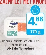 Aanbieding: Zalmfilet op huid
