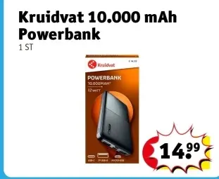 Aanbieding: Kruidvat 10.000 mAh Powerbank