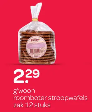 Aanbieding: g'woon roomboter stroopwafels