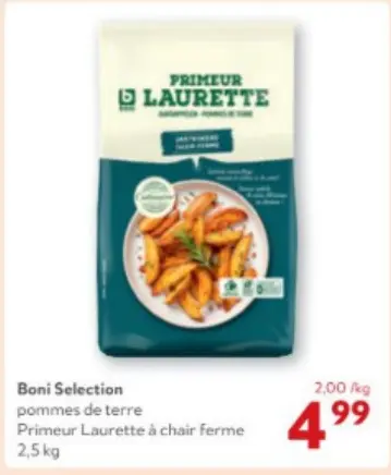 Offre: Pommes de terre Primeur Laurette à chair ferme
