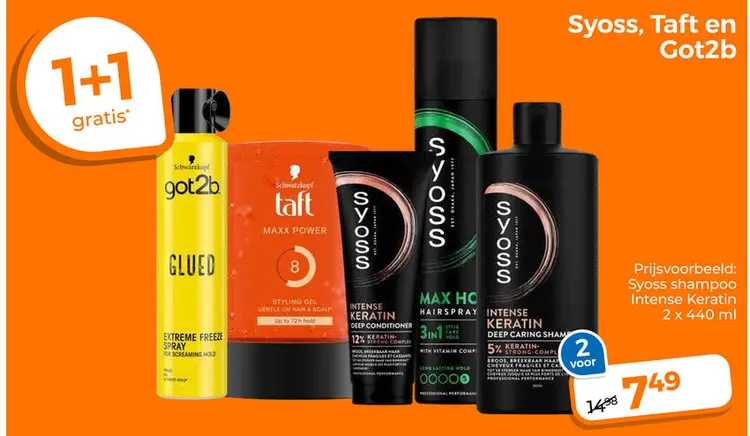 Aanbieding: Syoss, Taft en Got2b