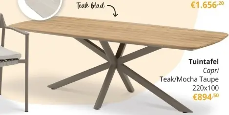 Promotie: Tuinstafel Capri