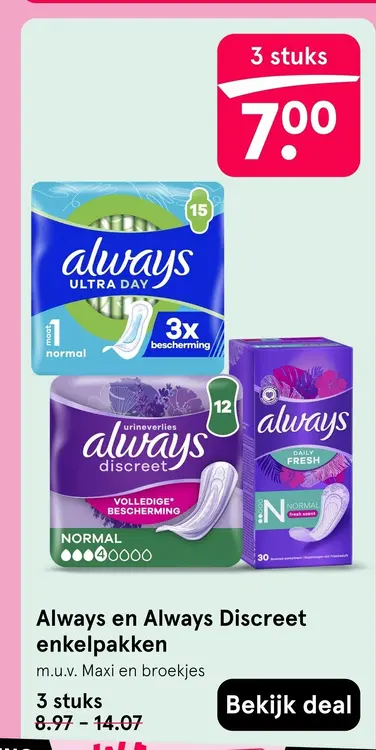 Aanbieding: Enkelpakken