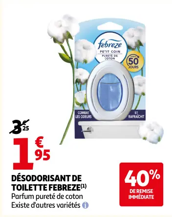 Offre: Désodorisant de toilette