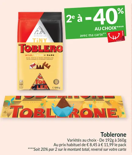 Offre: Toblerone