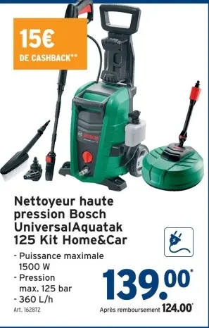 Offre: Nettoyeur haute pression UniversalAquatak 125